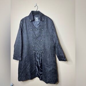 Sophisticated Pirate Black Men's or Women’s Trench Coat Cosplay Renaissance